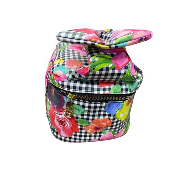 Betsey Johnson Wms floral cosmetic carrier bow Handbag SKU 9523 - Picture 4 of 14